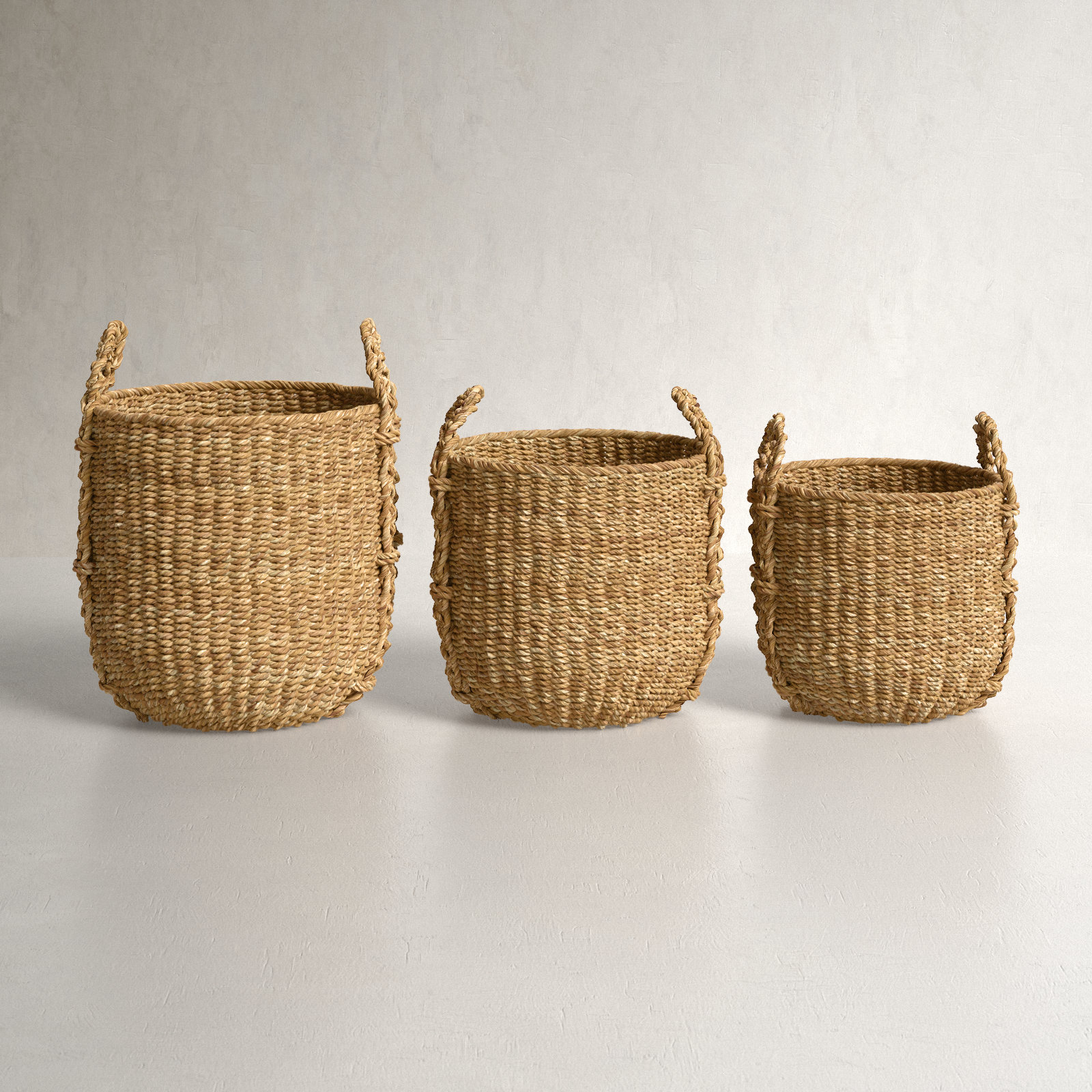 Birch Lane™ 3 Piece Seagrass Basket Set Wayfair 8681