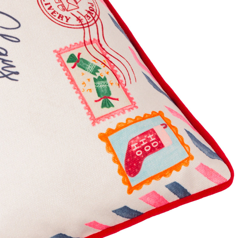 Dear Santa Multi Rectangular Cushion, Polyester
