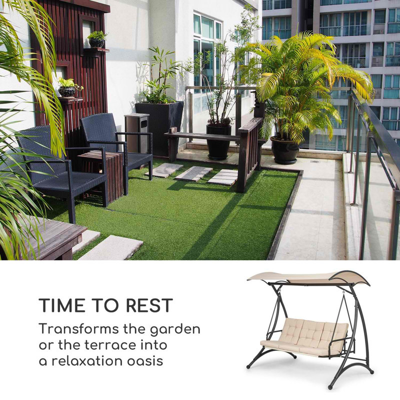 3 Person Porch Swing with Canopy, Ecro