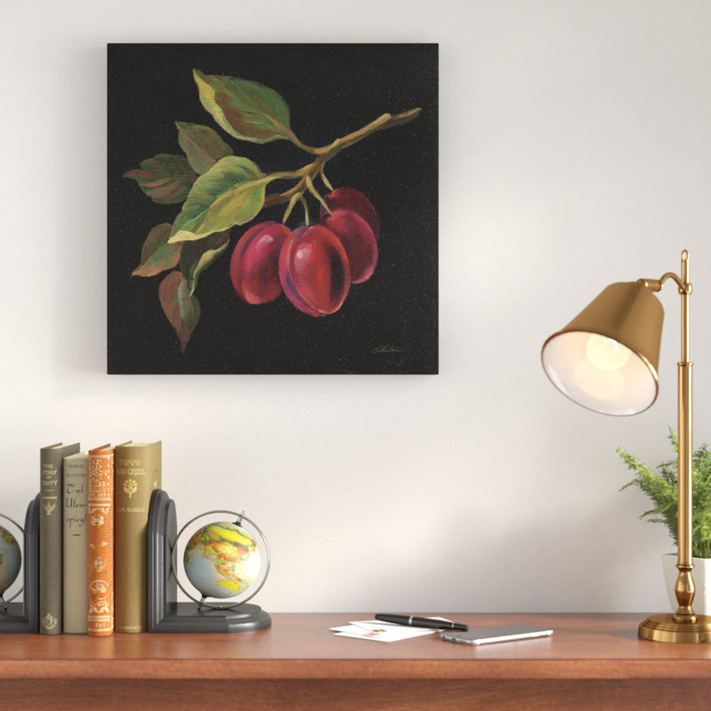 « prune no words », reproduction de peinture à l’acrylique sur toile, H 18 po x l 18 po x P 1 po, Toile tendue