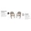 Chaise de terrasse avec coussin Yates-16543732