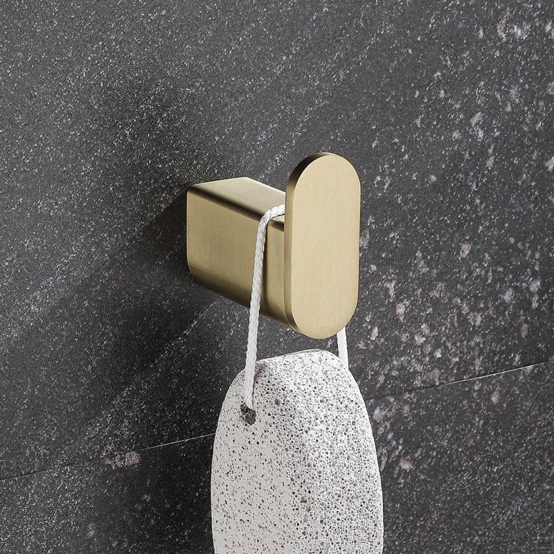 5- Piece Bathroom Hardware Set, Brushed Gold