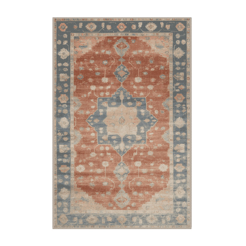 Machine Washable Overdyed Brown Area Rug, Rectangle 2' x 3'