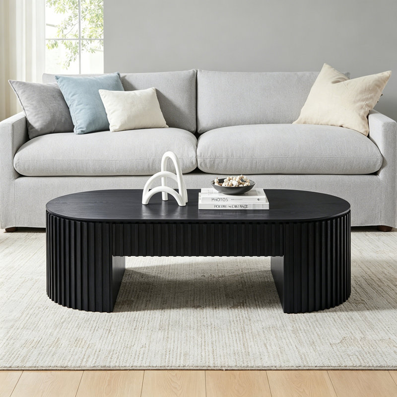 Lennon ovale avec base robuste, Black