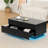 Lift Top Coffee Table With 2 Drawers & Smart LED Light-1580458872