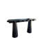 Dot 65 po. Longue console architecturale moderne avec motif de boules en noir-120348338