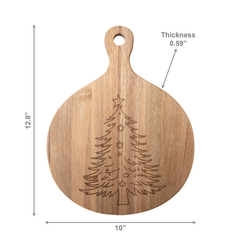 Acacia Paddle Serving Tray Tree