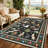 Area Rugs Modern Non-Slip Washable Rug Mark Resistant,Floral Farmhouse Carpet,Non-Shedding for Living Room Bedroom-902021333-902021328
