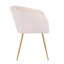 Chaise de salle à manger en velours