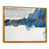 Toile avec cadre flottant or