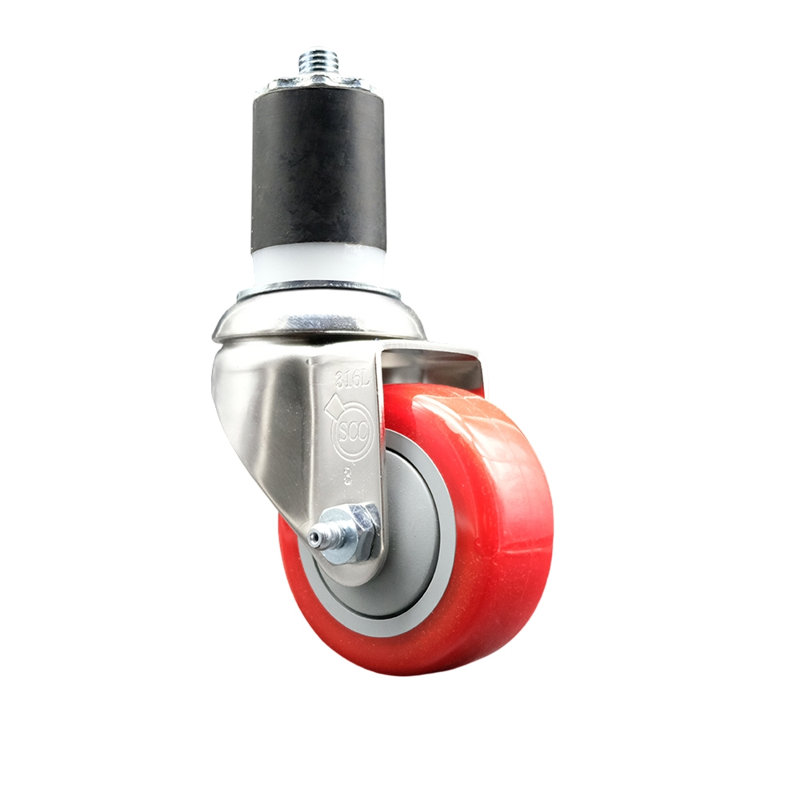 Polyurethane Casters, Red