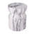 Eos 18.9"H Modern Outdoor MGO Side Table with Sculptural Fluted Design-125959554