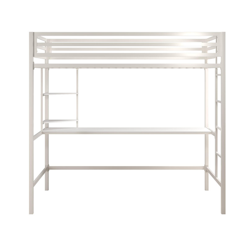 Maxwell Kids Loft Bed, Twin, Off White
