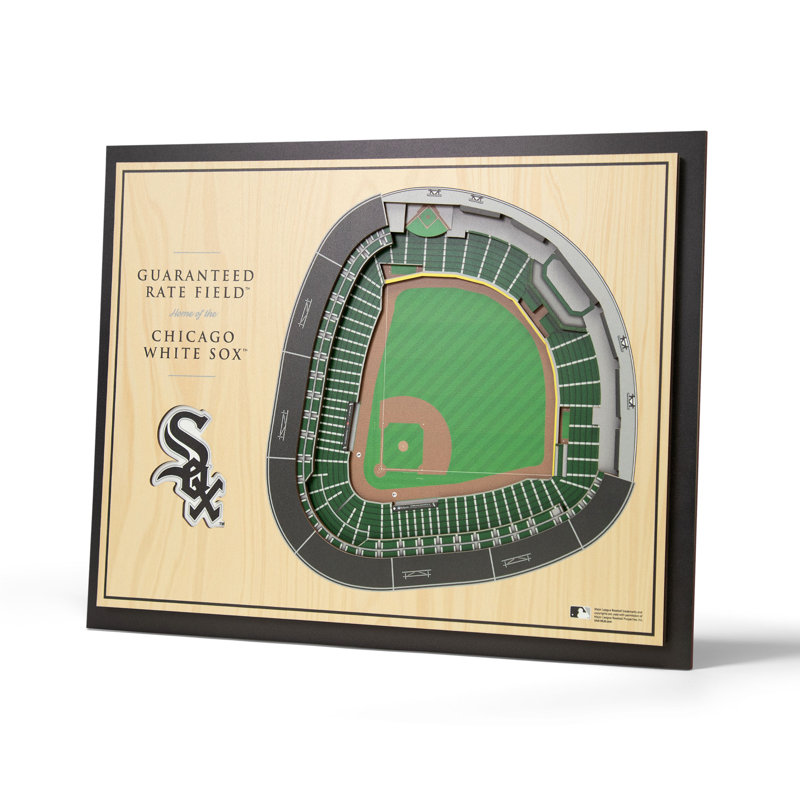 Art mural 3D à 5 couches MLB, White Sox de Chicago