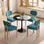 Ensemble de table de salle à manger 31,5 "avec chaises rembourrées Dearing-132210697-132210701-132210704