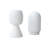 Cloud Abstract Ecomix Sculpture Set of 2 with Matte White Sustainable Finish
