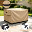 Couvre-foyer d'extérieur robuste et imperméable avec attaches à l'épreuve du vent - L 48 po x l 28 po x H 24 po, kaki-133227529