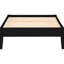 Lit plateforme simple Universal noir, profil bas, design élégant, base solide, sans sommier, décoration de chambre à coucher, construction en pin et contreplaqué-1797483757