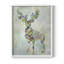 Fantastic Florals Deer, reproduction encadrée complète - bois massif-129233217-129233216