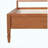 King Size Solid Wood Platform Bed with Classic Panel Headboard, No Box Spring Needed, Brown