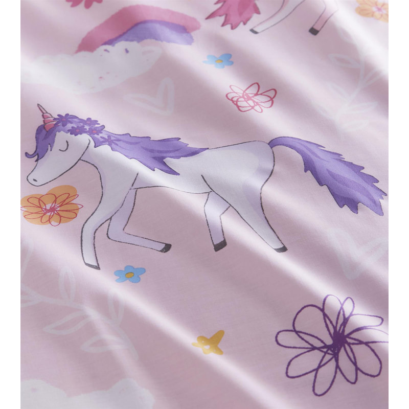 Sammy Cotton Blend Floral Duvet Cover Set with Pillowcases, Double - 2 Standard Pillowcases