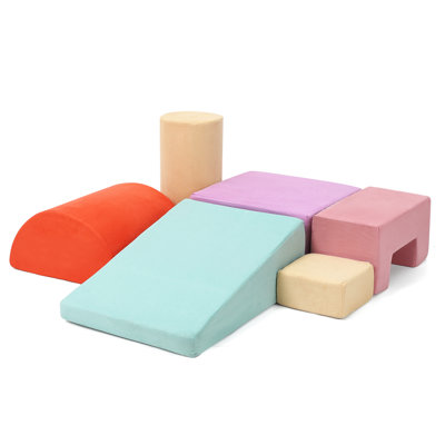 6 pièces de blocs d'escalade en mousse pour tout-petits