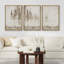 «Pastel Abstract Tree Subtle Neutral Modern Rustic Home Decor», reproduction d'art sur toile encadrée-129504173-83866041