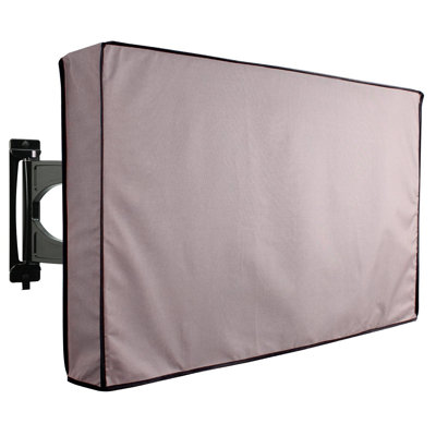 Universal Weatherproof TV Cover – All-Season Protection for Flat Panel TVs, Water-Resistant, Breathable Material with Remote Pocket