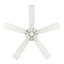 Ventilateur de plafond d'intérieur à 5 pales de 52 po Velbreeze - Blanc mat-129962545