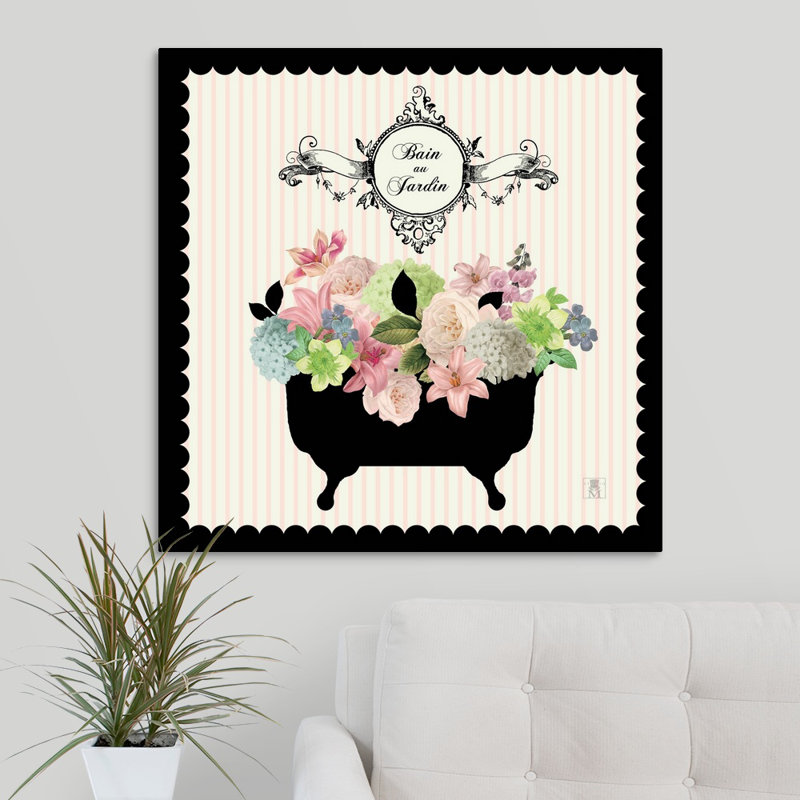 «Bain du Jardin I», impression, H 12 po x l 12 po x P 1,5 po, Toile