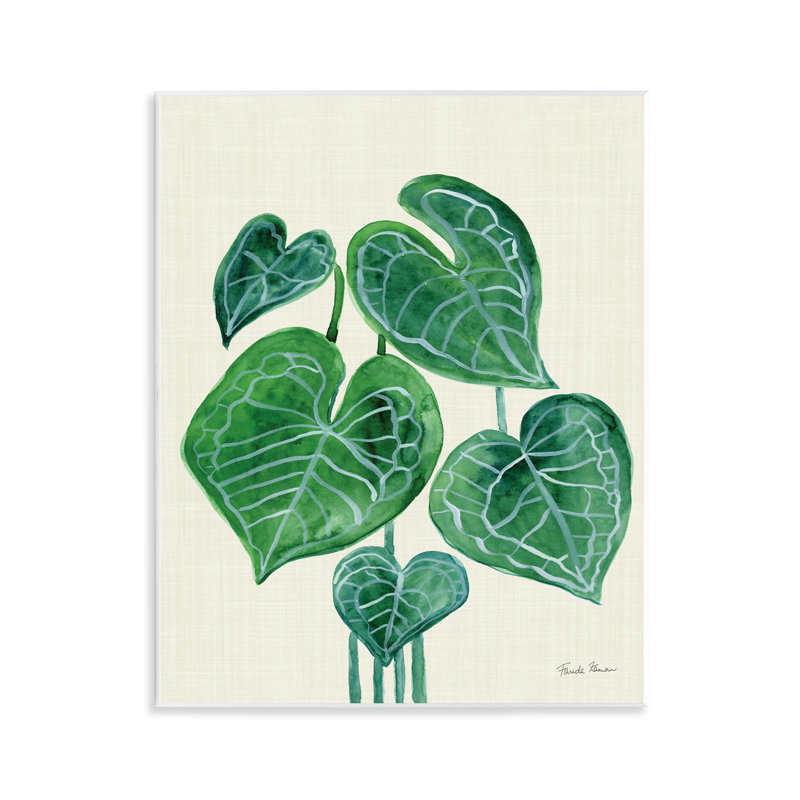 "Tropical Leaf Bundle", art mural sur bois par Farida Zaman