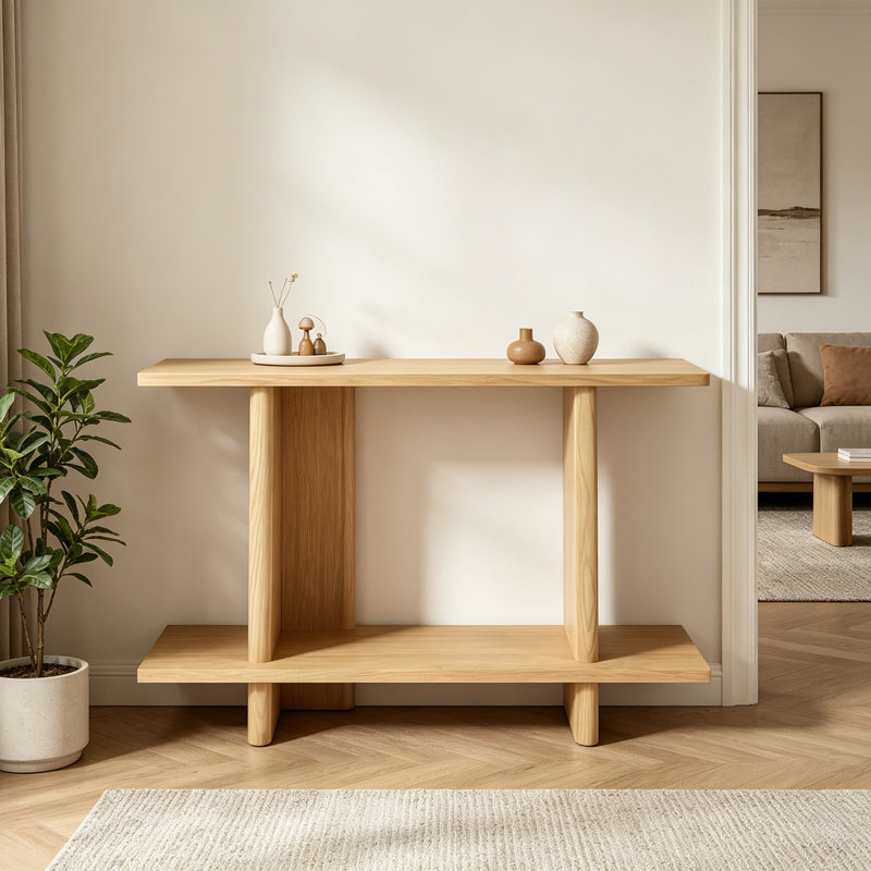 Console Mid-Century, H 29,5 po x l 39,4 po x P 13,8 po