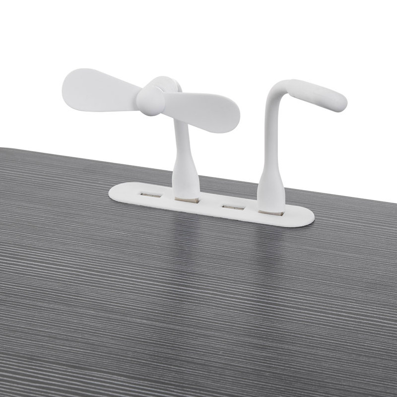 Adjustable Metal Base Writing Desk, Black