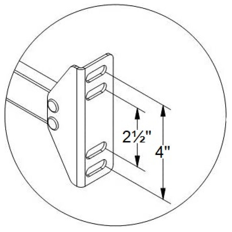 bedCLAW Bolt-On Steel Bed Side Rails, Full