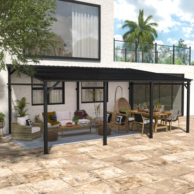 Aluminum Pergola with Canopy