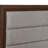 Anza Walnut Upholstered Queen Bed