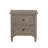 2-Drawer Nightstand With Round Bronze Pull Knobs