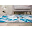 Tapis bleu / gris / ivoire Rooshi-49367680