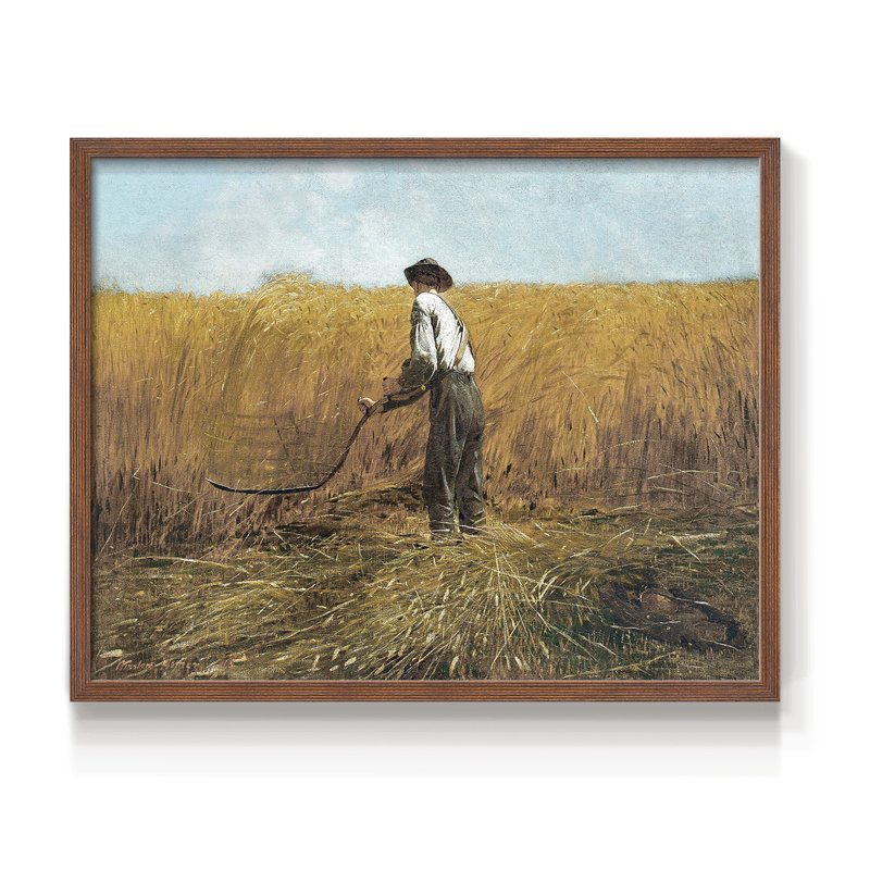 Paysages rétro-DCCLV-reproduction encadrée, H 22 po x l 28 po, Noyer
