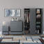 Maybery 3 Piece Bedroom Set (3 Drawer Bedside Chest, 5 Drawer Chest, 3 Door Wardrobe), (5)-1723315583