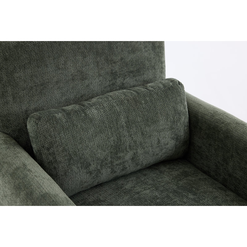 Fauteuil moderne recouvert de lin, Gris