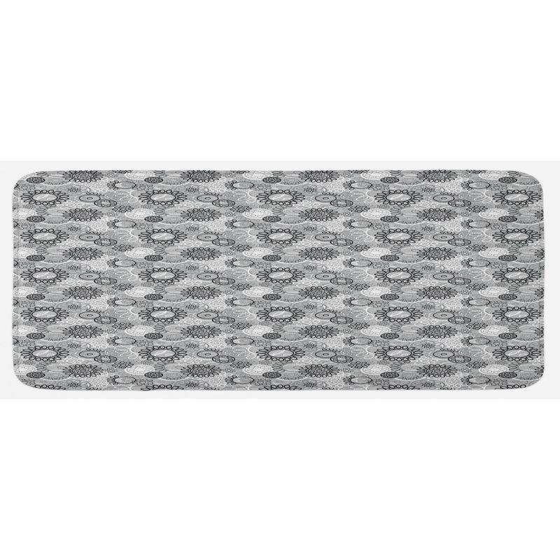 Cottage / Country Floral Synthetic Kitchen Mat