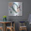 Art mural luxueux «Jade Mobile 2» par June Erica Vess, 36 po x 36 po
