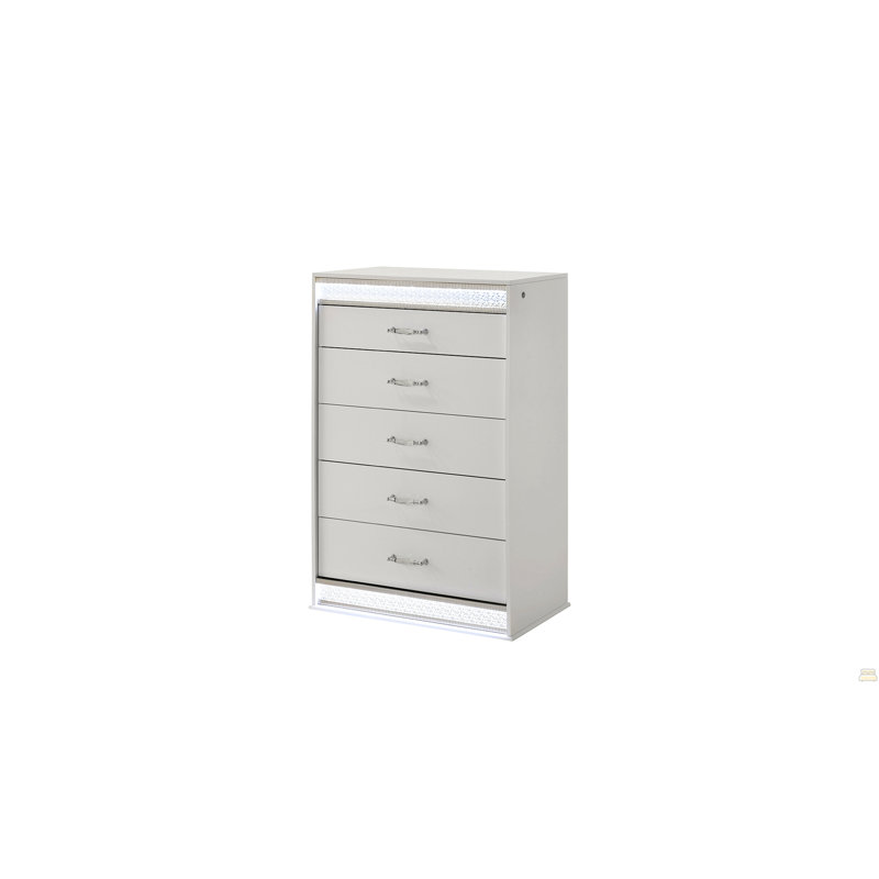 Commode 5 tiroirs en bois