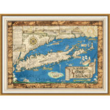 Map Of Long Island Sound Painting