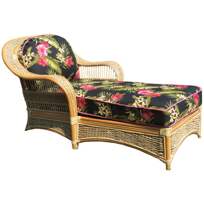 Flared Arm Chaise Lounge