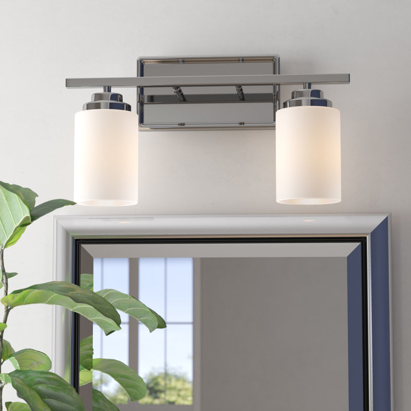 Éclairage pour meuble-lavabo 2 lumières Keisuke, Chrome