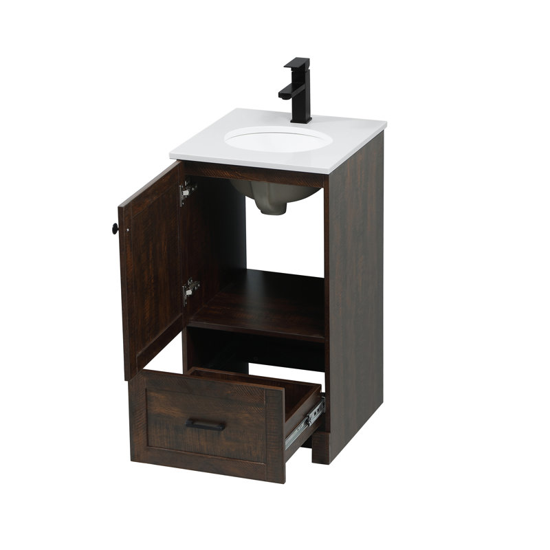 Ensemble de meuble-lavabo simple 19 po Soma, Expresso, Blanc