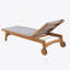 Chaise longue d'extérieur à structure en bois-392881032
