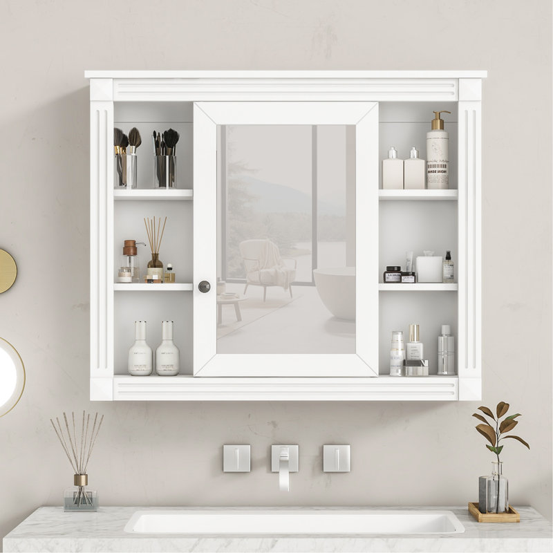 Bilgehan Bathroom Cabinet, White